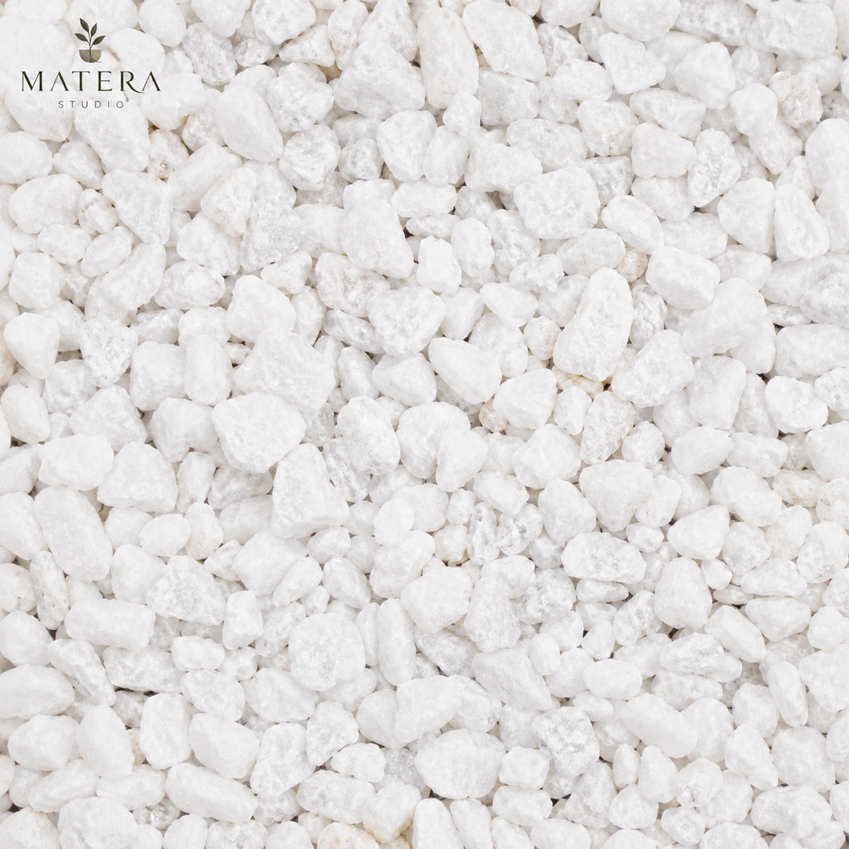 Gravilla blanca decorativa
